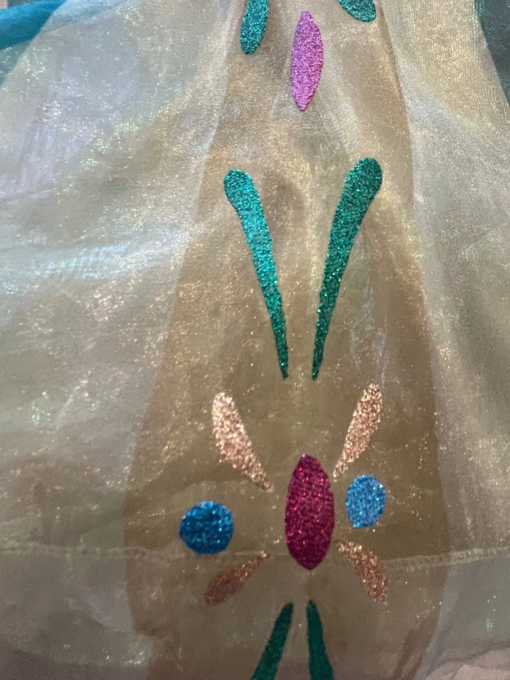 Authentic 2015 Disney Store Frozen Princess Anna Coronation Gown Costume Sz 7/8